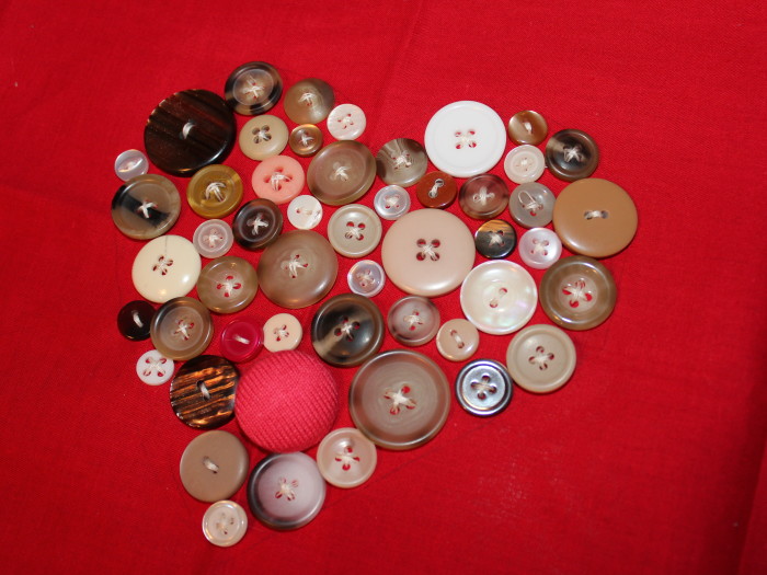 Cute-as-a-Button Heart Art