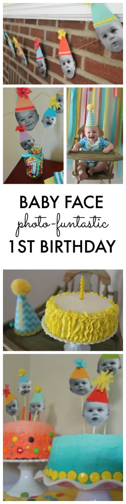 Baby Faces Photo Theme First Birthday Party