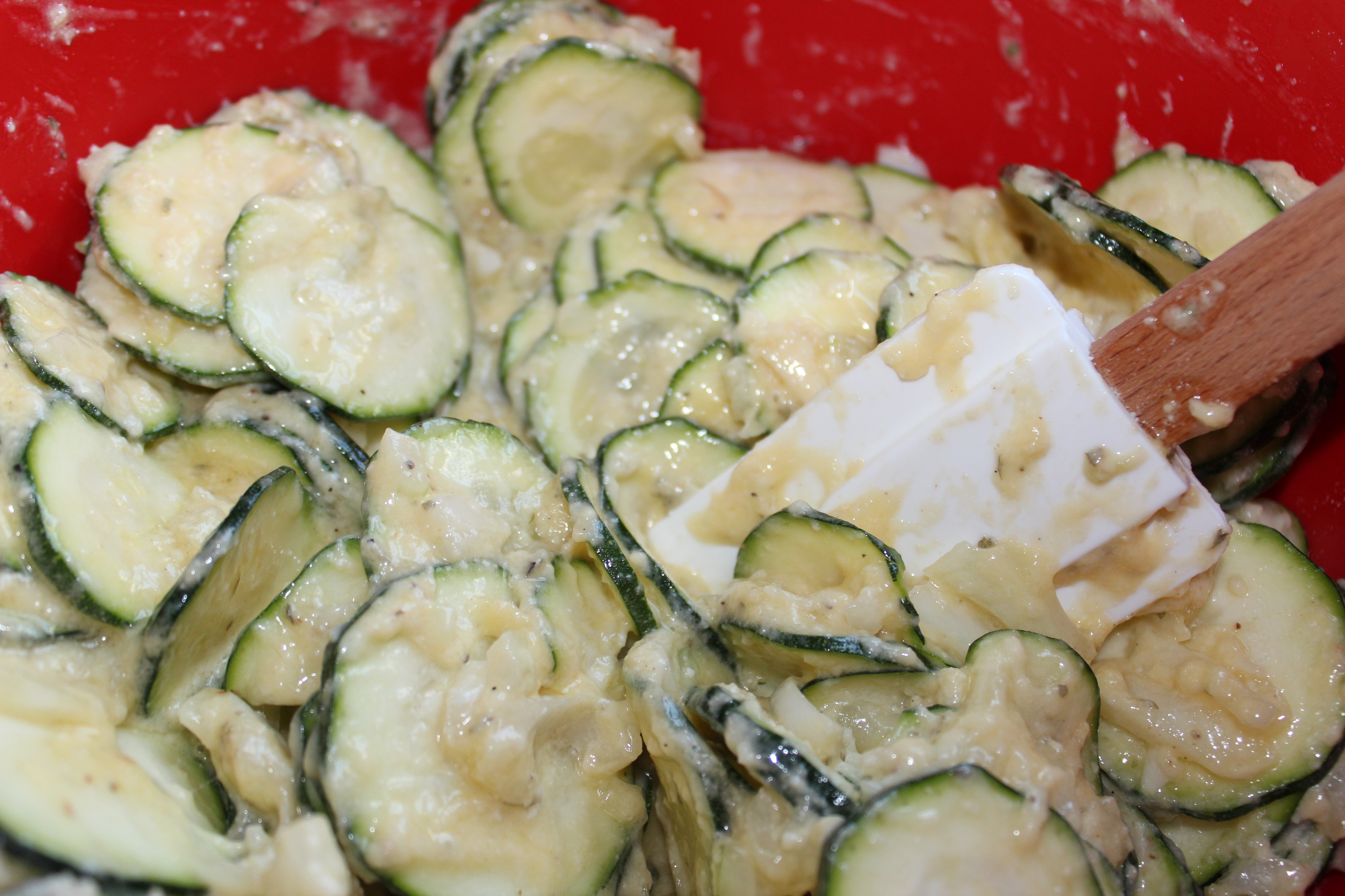 zucchini square mixture