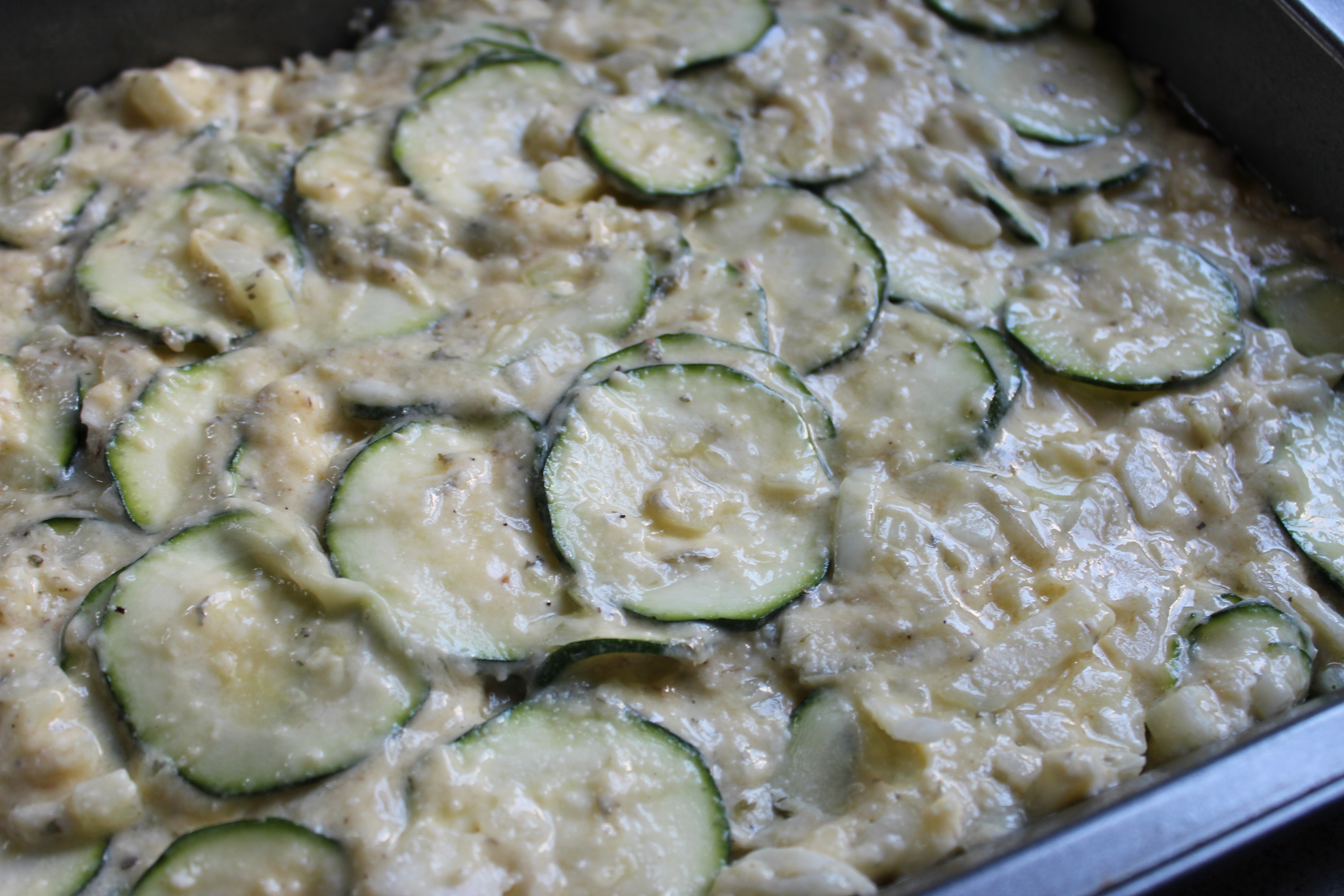 zucchini squares unbaked