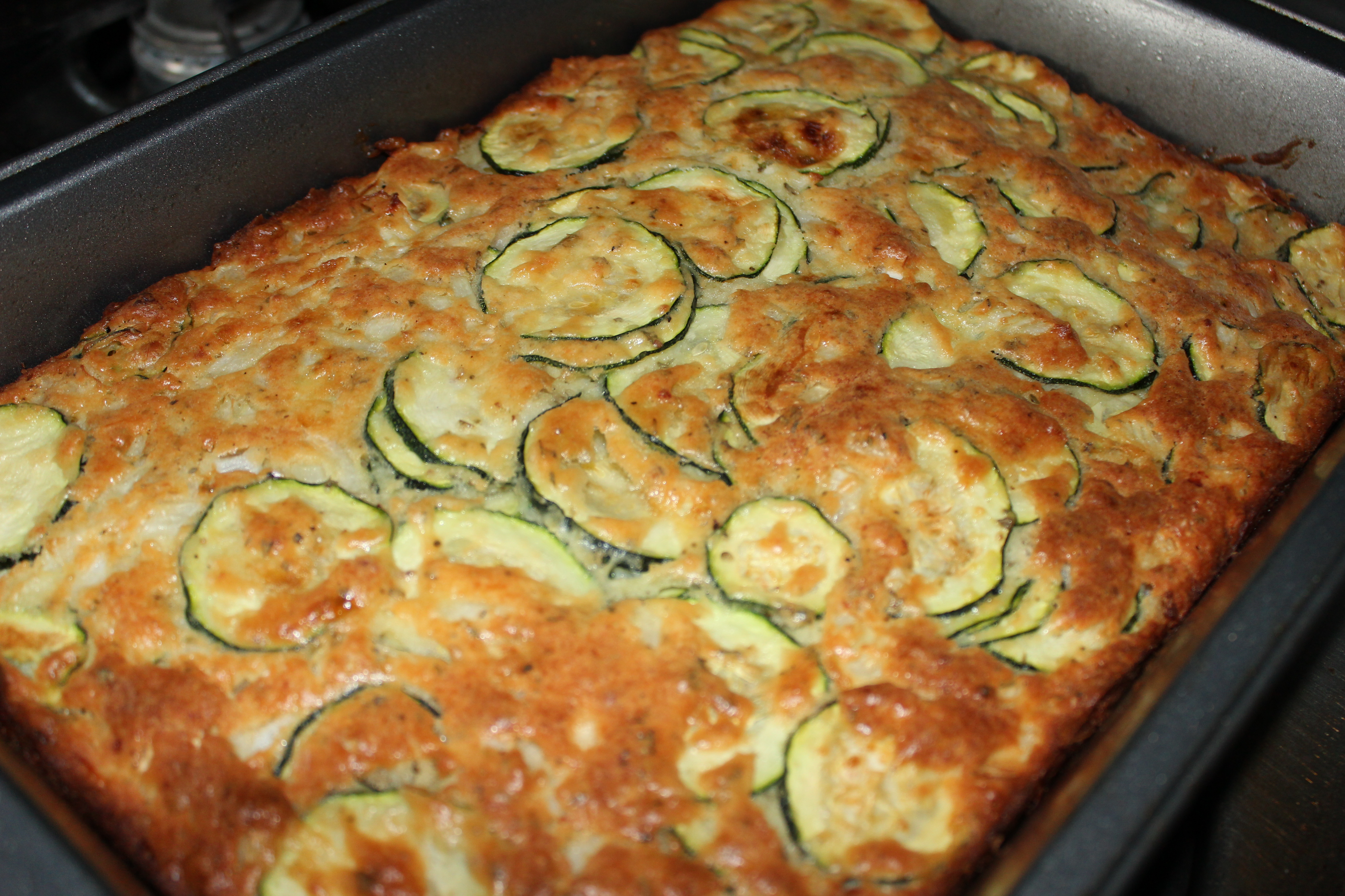 baked zucchini squares