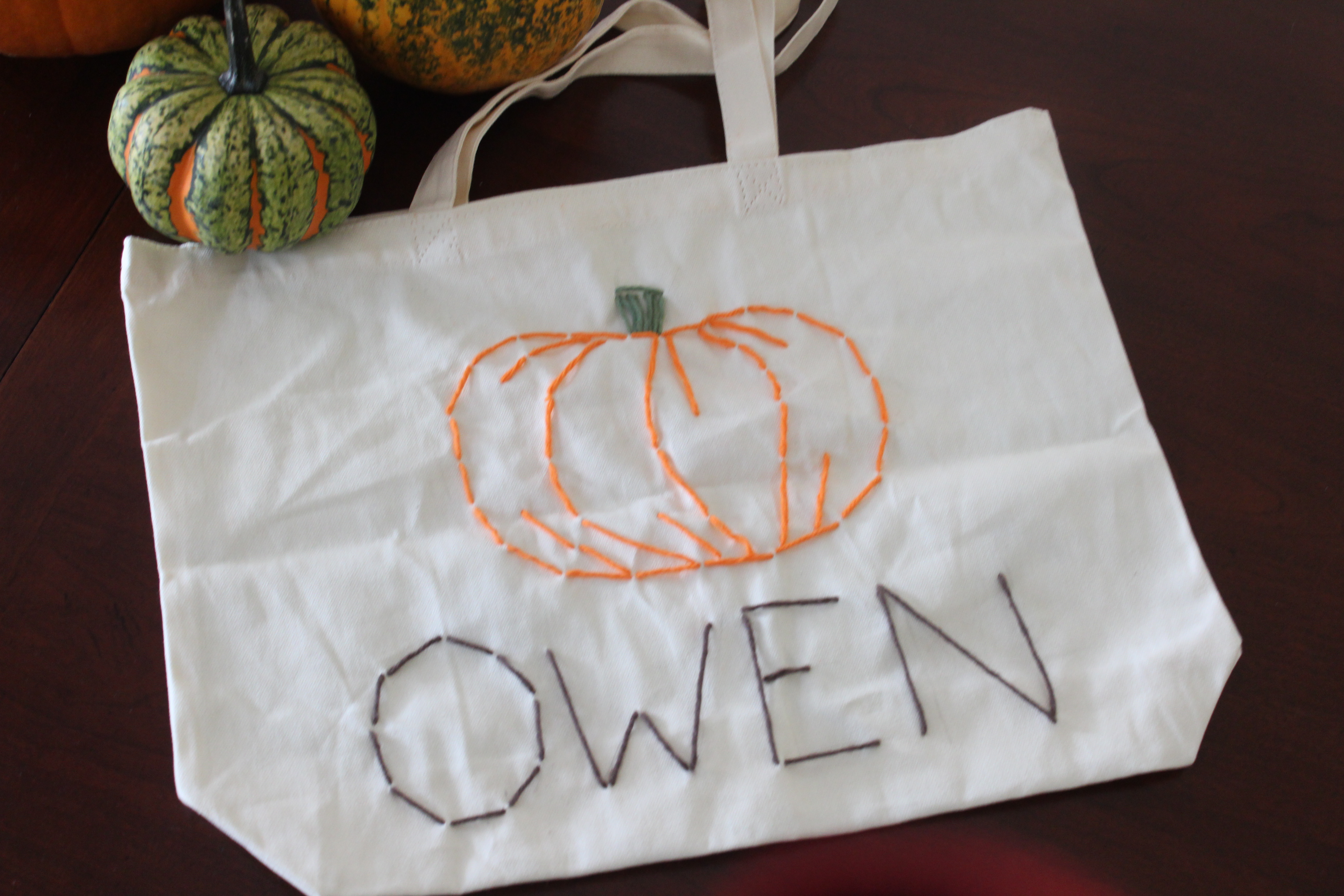 pumpkin trick or treat bag