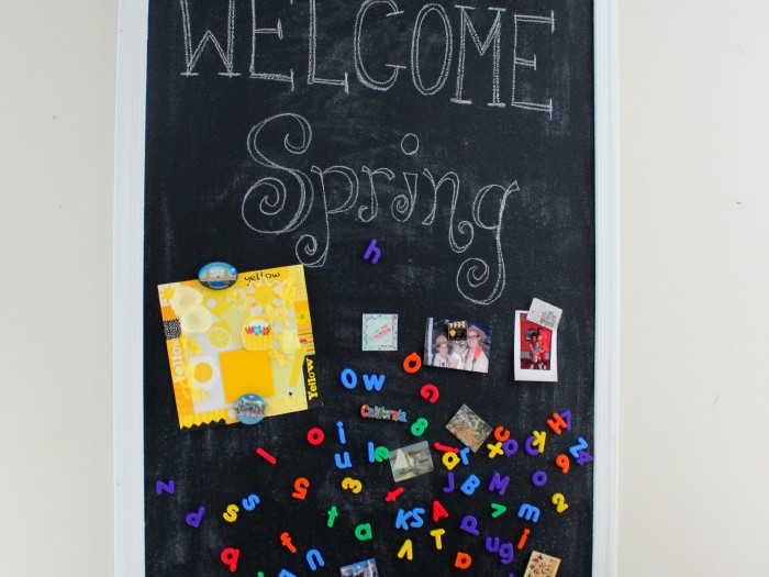 DIY Magnetic Chalkboard Wall