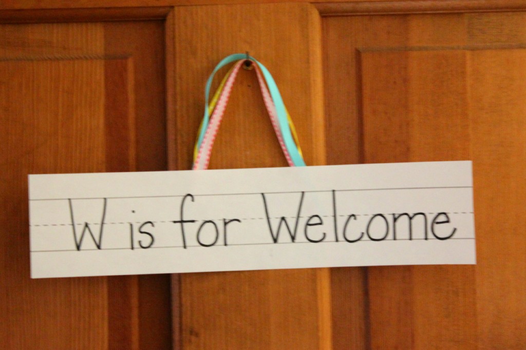 w-is-for-welcome