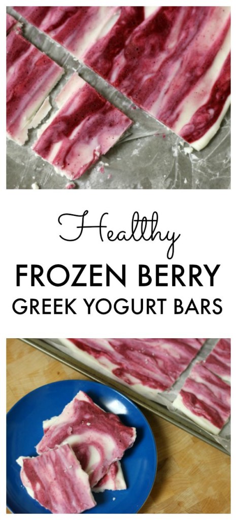 Frozen Berry Greek Yogurt Bars