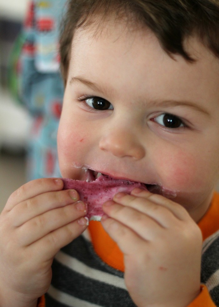 frozen greek yogurt berry bars