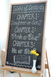 yellow book theme gender reveal