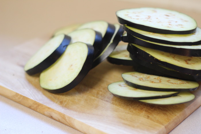 Crispy Breaded Pesto Eggplant Slices {Healthy and Easy 4 Ingredients}