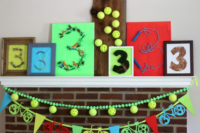 Owen's Whimsical Neon Outside Play Third Birthday Party