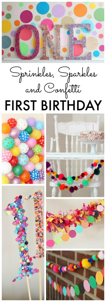 Sprinkles, Sparkles and Confetti Birthday Party Ideas