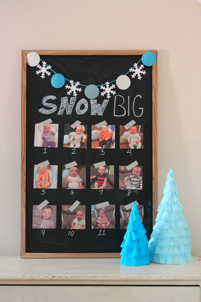 snow-winter-birthday-first-year-photo-display