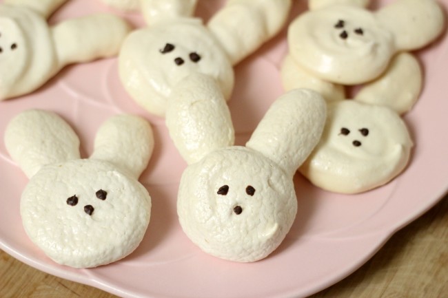 Bunny Meringues Cookie Recipe and How-To for Easter Treats