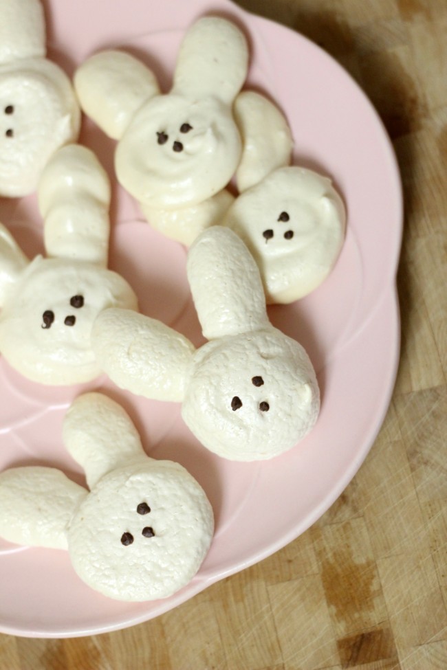 Bunny Meringues Cookie Recipe and How-To for Easter Treats