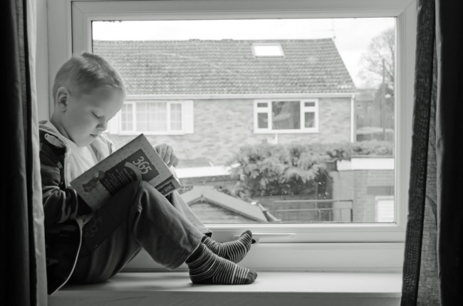 child reading