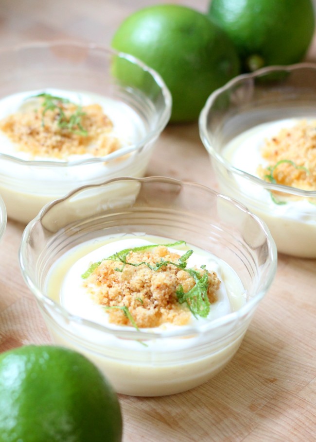 Individual Key Lime Custard Desserts Recipe