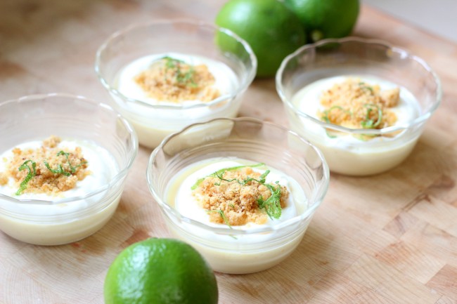 Individual Key Lime Custard Desserts Recipe