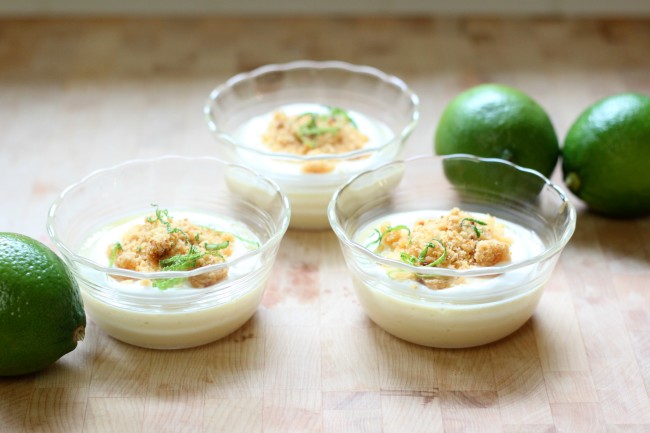 Individual Key Lime Custard Desserts Recipe