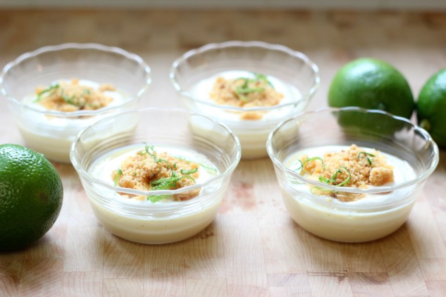 Individual Key Lime Custard Desserts Recipe