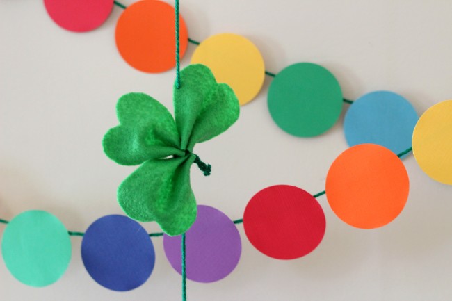 St. Patrick's Day Rainbow and Shamrock Decorations