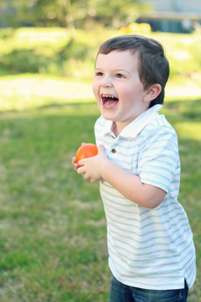 Owen's Quarterly Update - Springtime Photos of Three-Year-Old