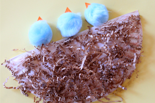 Easy Springtime Craft ~ Baby Birds Nest 