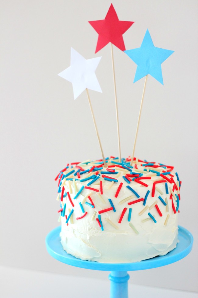 4th of July Confetti Cake