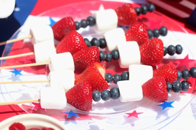 4th of july fruit kabobs