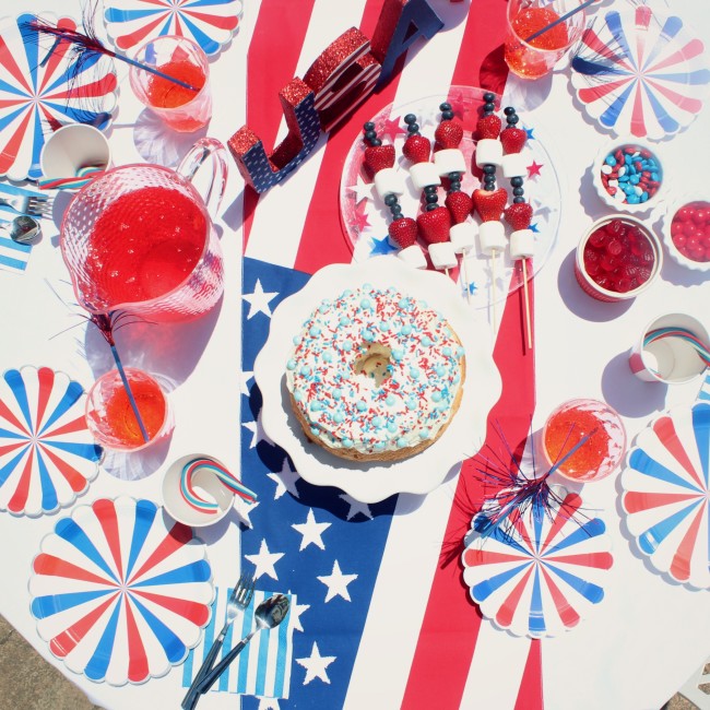 4th of july party tablescape