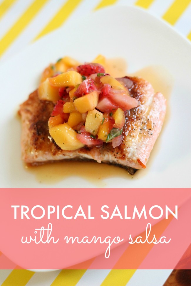 Seared Tropical Salmon with Mango Salsa Recipe