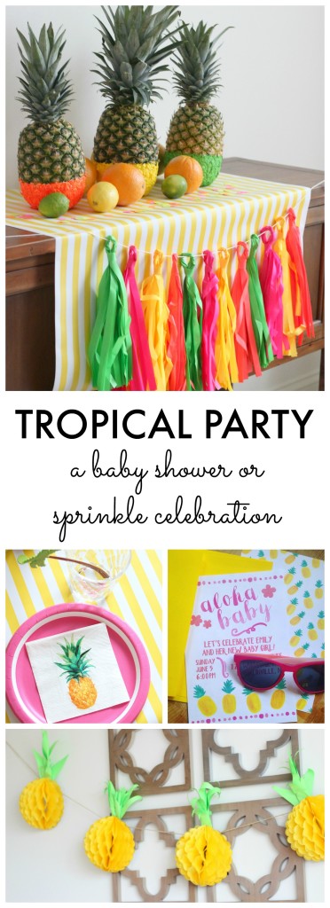 Tropical Party: A Pineapple Baby Sprinkle