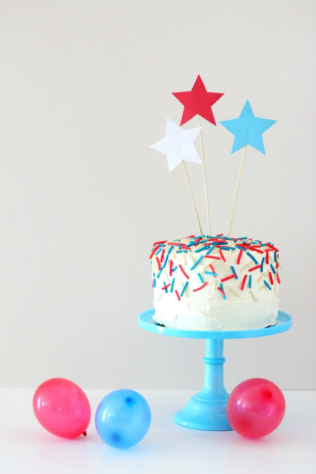 4th of July Confetti Cake