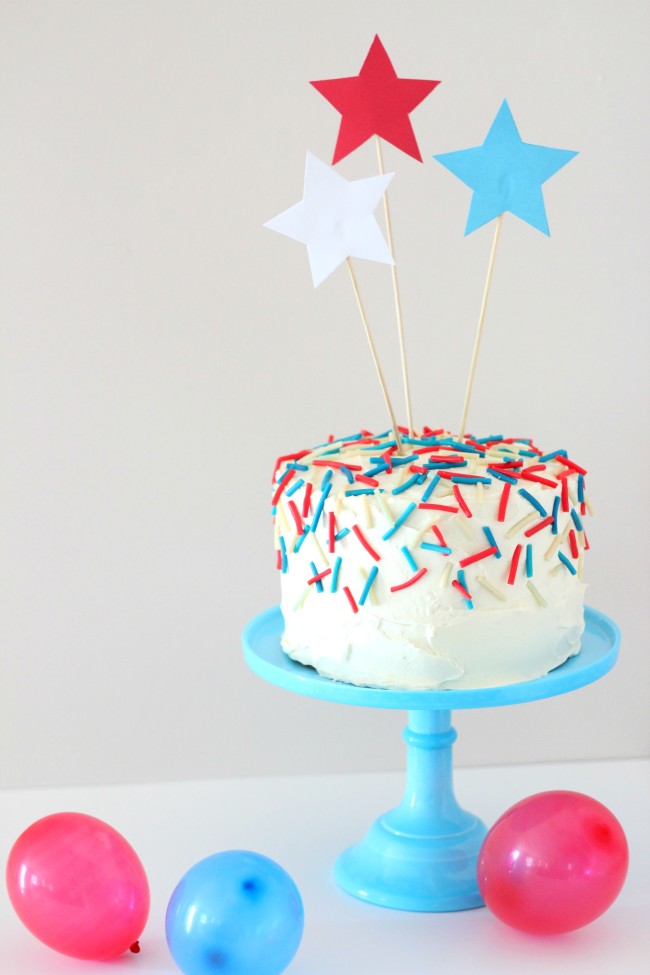 4th of July Confetti Cake