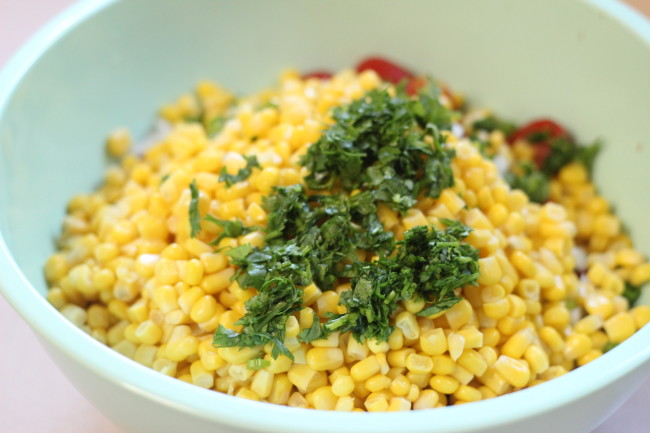 Grilled London Broil or Top Round Steak with Lime Corn Salad