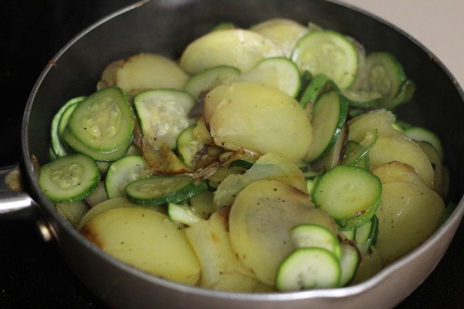 Zucchini Potato Frittata - Easy Egg Dish Meal