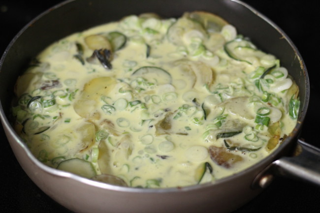 Zucchini Potato Frittata - Easy Egg Dish Meal