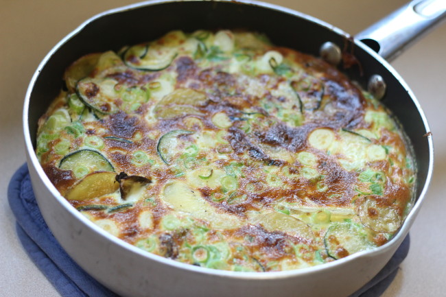 Zucchini Potato Frittata - Easy Egg Dish Meal