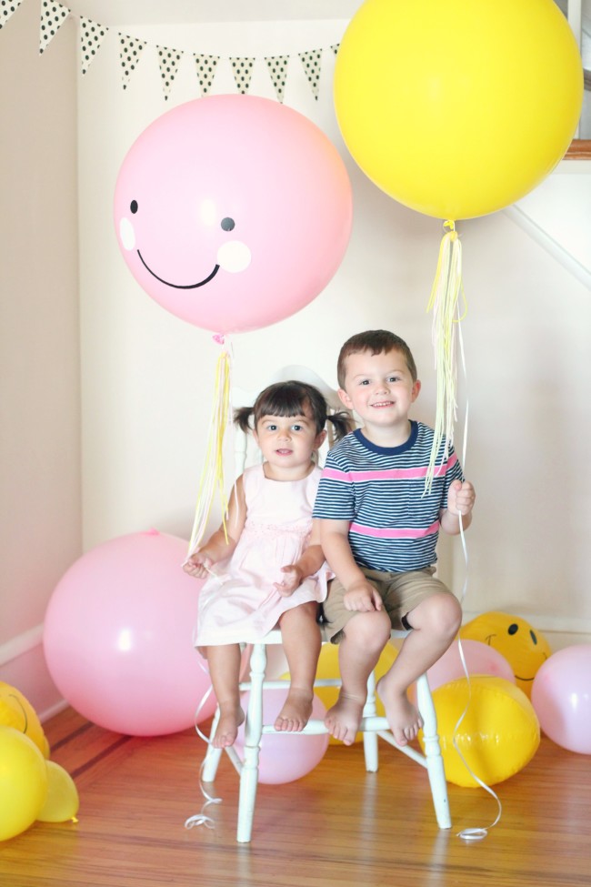 Smiley Face Birthday Party - Pink, Yellow and Modern