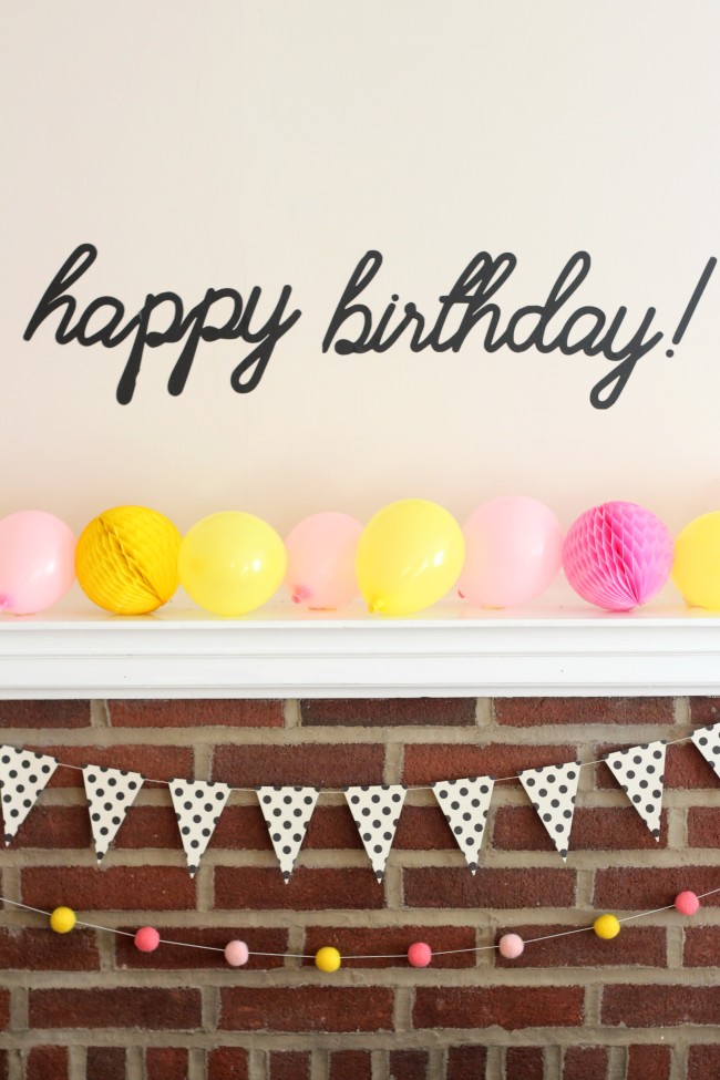 Smiley Face Birthday Party - Pink, Yellow and Modern