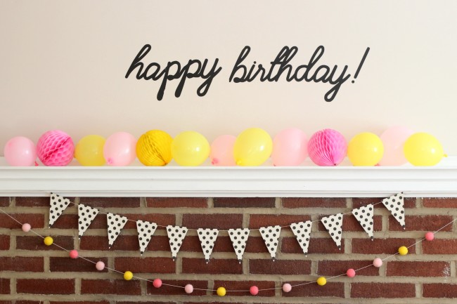 Smiley Face Birthday Party - Pink, Yellow and Modern