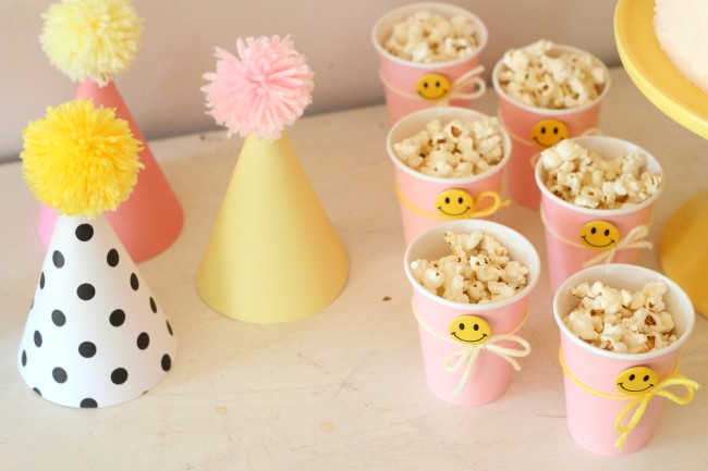 Smiley Face Birthday Party - Pink, Yellow and Modern