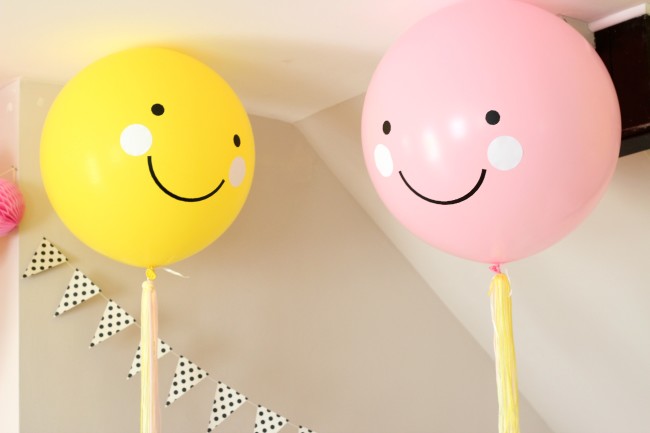 Smiley Face Birthday Party - Pink, Yellow and Modern