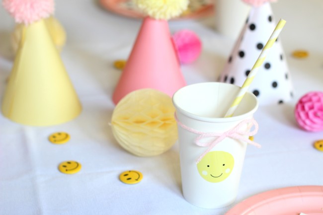 smiley face cup