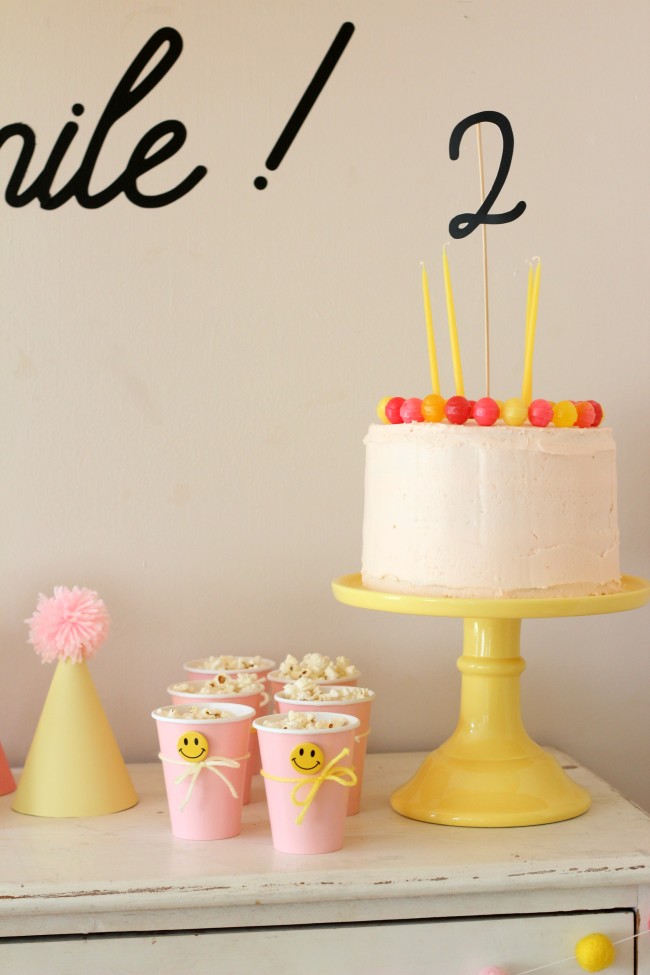 Smiley Face Birthday Party - Pink, Yellow and Modern