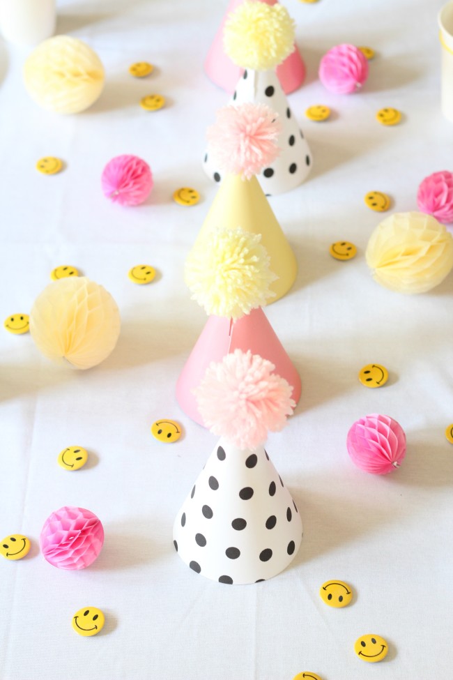 Smiley Face Birthday Party - Pink, Yellow and Modern