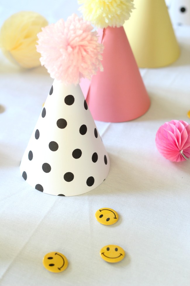 Smiley Face Birthday Party - Pink, Yellow and Modern