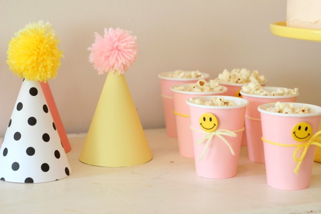 Smiley Face Birthday Party - Pink, Yellow and Modern