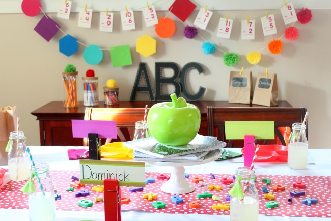 Back to School Celebration - Pre-School Kick-Off Dinner Party