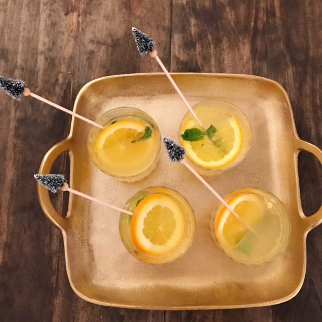 White citrus mint sangria recipe