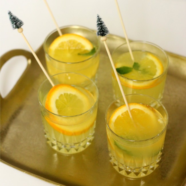 White citrus mint sangria recipe