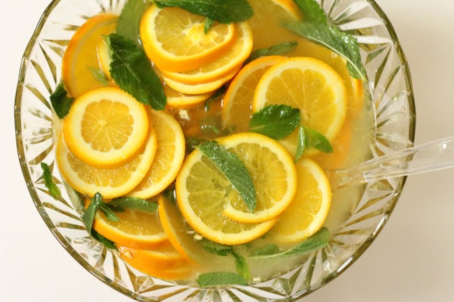 White citrus mint sangria recipe